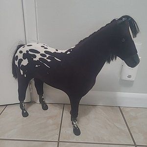 American Girl Doll Kaya Brown White Appaloosa Horse Steps High